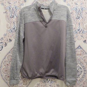 Tek Gear Insulated Gray Zip Up Pullover - L